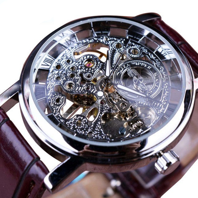 Spark & Surprises™ Classic Mechanical Men’s Watch – Magnetic Metal Design