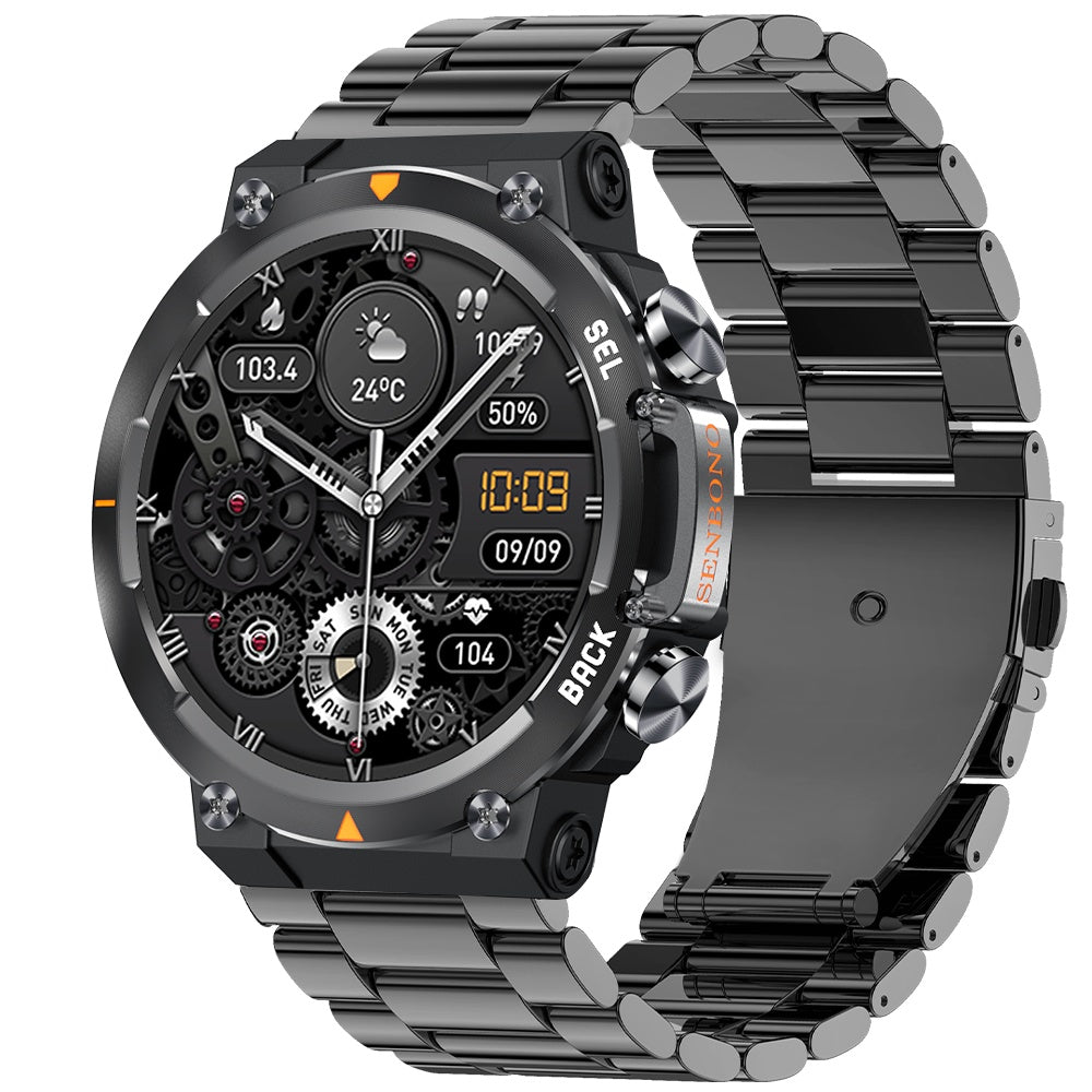 MAX18 Men’s Smartwatch – AMOLED 1.43″, Bluetooth Calls & AI Voice