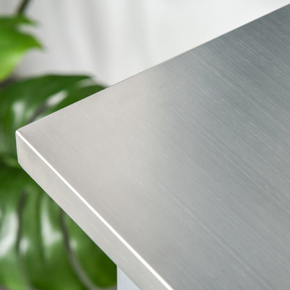 SparkAndSurprises™ Kitchen Island with Stainless Top
