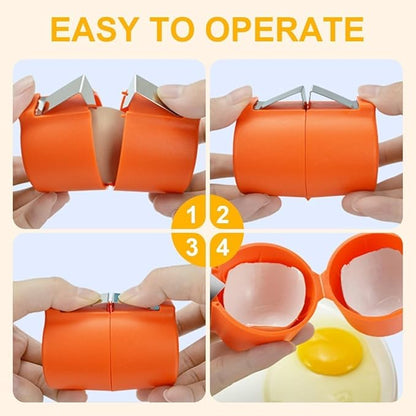 Spark & Surprises™ EasySnap Egg Opener – Mess-Free Egg Cracker (3-Pack)