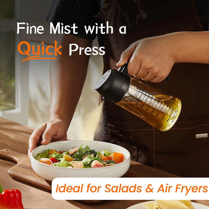 SparkAndSurprises™ 2-in-1 Olive Oil Sprayer & Dispenser – 16oz
