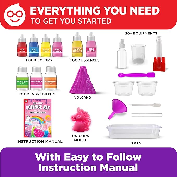 Spark & Surprises™ My First Science Kit for Kids (50+ Experiments)
