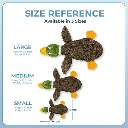 Spark & Surprises™ Stuffless Squeaky Duck Dog Toy