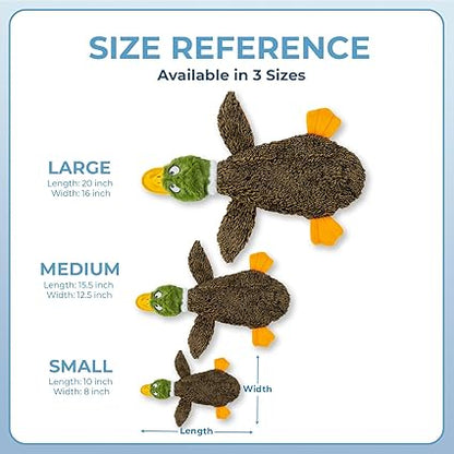 Spark & Surprises™ Stuffless Squeaky Duck Dog Toy