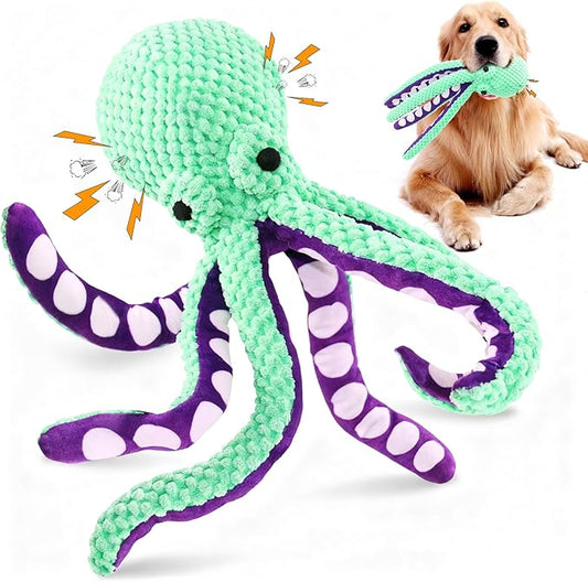 SparkAndSurprises Plush Squeaky Dog Toy – Soft Chew Toy for All Dog Sizes