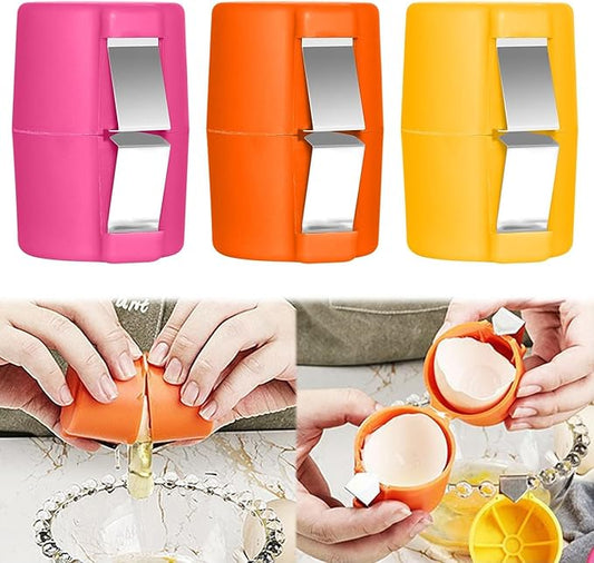 Spark & Surprises™ EasySnap Egg Opener – Mess-Free Egg Cracker (3-Pack)