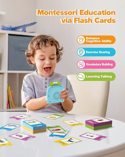 Spark & Surprises™ Talking Flash Cards – Montessori Learning for Toddlers