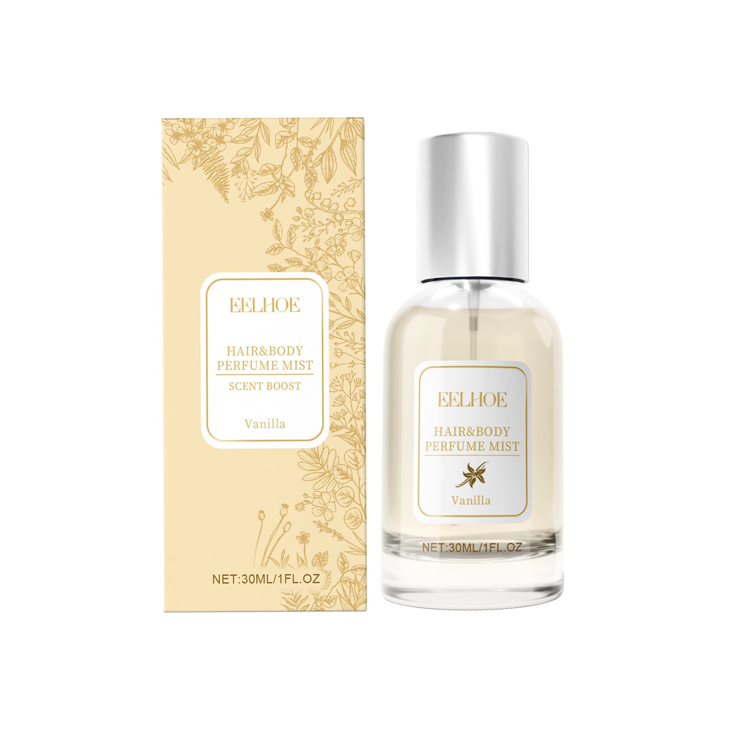 Spark & Surprises™ EELHOE Vanilla Body & Hair Perfume Spray – Long-Lasting Soft Floral Fragrance for Women