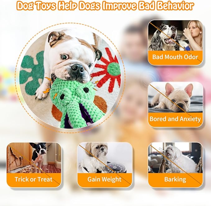 SparkAndSurprises Plush Squeaky Dog Toy – Soft Chew Toy for All Dog Sizes