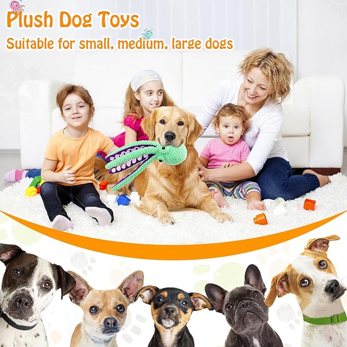 SparkAndSurprises Plush Squeaky Dog Toy – Soft Chew Toy for All Dog Sizes