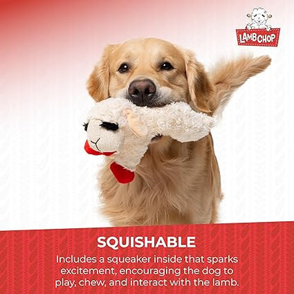 Spark & Surprises™ Plush Lamb Squeaky Toy for Dogs (10”)