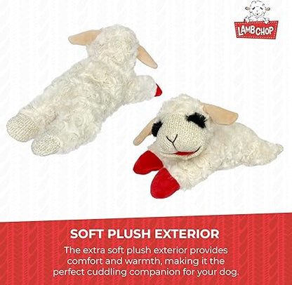 Spark & Surprises™ Plush Lamb Squeaky Toy for Dogs (10”)