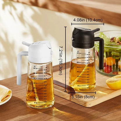 SparkAndSurprises™ 2-in-1 Olive Oil Sprayer & Dispenser – 16oz