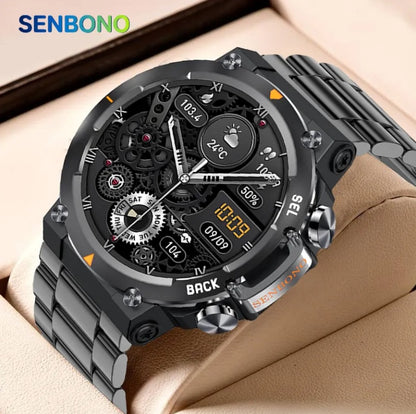 MAX18 Men’s Smartwatch – AMOLED 1.43″, Bluetooth Calls & AI Voice