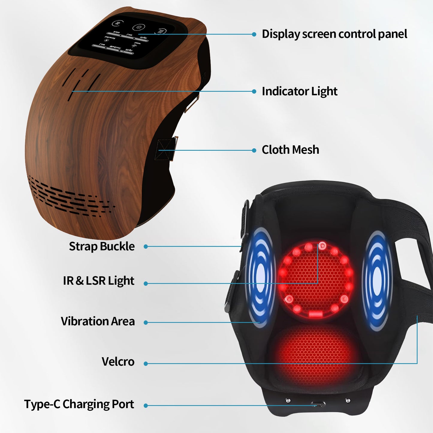 Spark & Surprises™ Smart Heated Knee Massager – Electric Pain Relief Therapy
