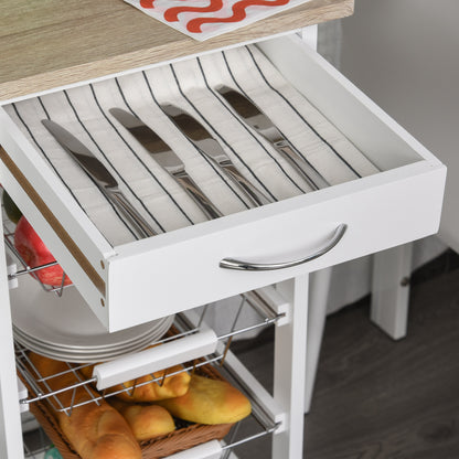 Spark & Surprises™ Mobile Kitchen Cart – Multi-Purpose Storage Trolley with Wheels for Kitchen & Home
