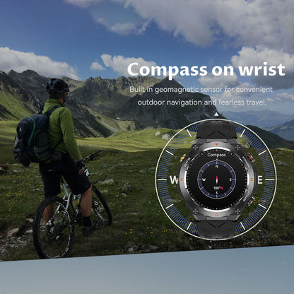 SENBONO GPS Smart Watch for Men – 1.45″ HD Display, Built-In GPS & AI Voice