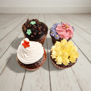 Creamy Cupcake Assortment – 4pcs