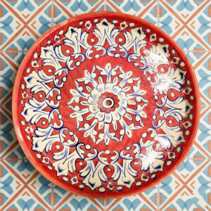 Multani Pottery – Red Ceramic Serving Plate