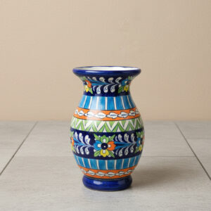 Multani Pottery – Majestic Blue Decorative Half Vase