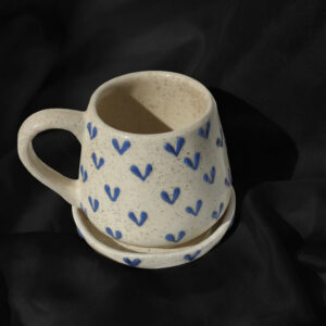 Romantic 3D Hearts Ceramic Mug