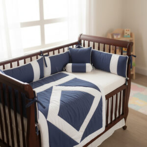 Serene blue – Premium Crib Ensemble
