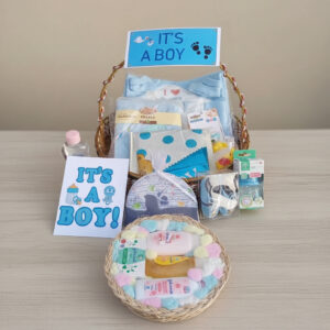 Baby Boy Bliss Basket – Soft & Sweet