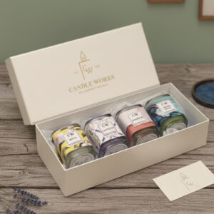 4-Piece Perfumed Glass Candle Set