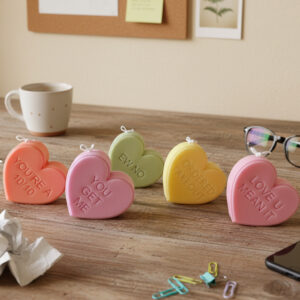 Heart-Shaped Candy Candle