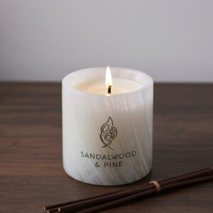 MOAM Aromatic Sandalwood & Pine Marble Candle