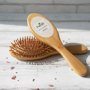 Oval Wooden Hairbrush – Bamboo