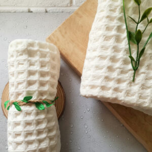 Absorbent Waffle Cotton Towel