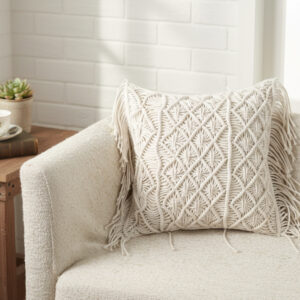 Macrame Textured Boho Cushion Cover