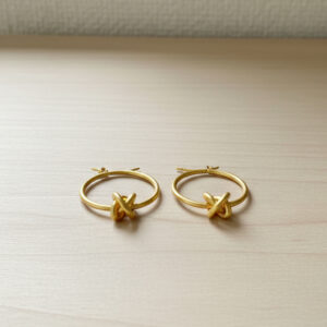 Gold Plated Wheel of Life Earrings