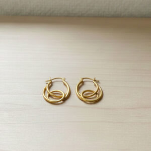 Golden Transmigration Design Earrings