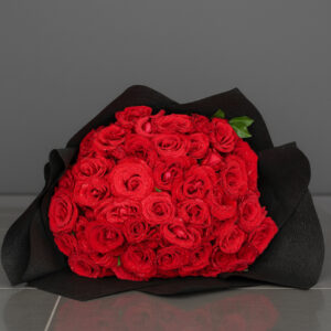 Bouquet of 50 Red Roses – Petal Party