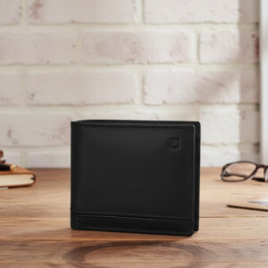 Signature Glazed Leather Wallet for Men