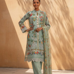 Sana Safinaz Lawn Collection – M252-004B-CI – Unstitched 3 Piece