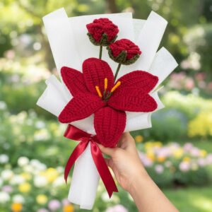 Red Romance – Crochet Flowers