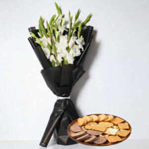 Sweet Indulgence – Patisa Assortment with Bright Blooms